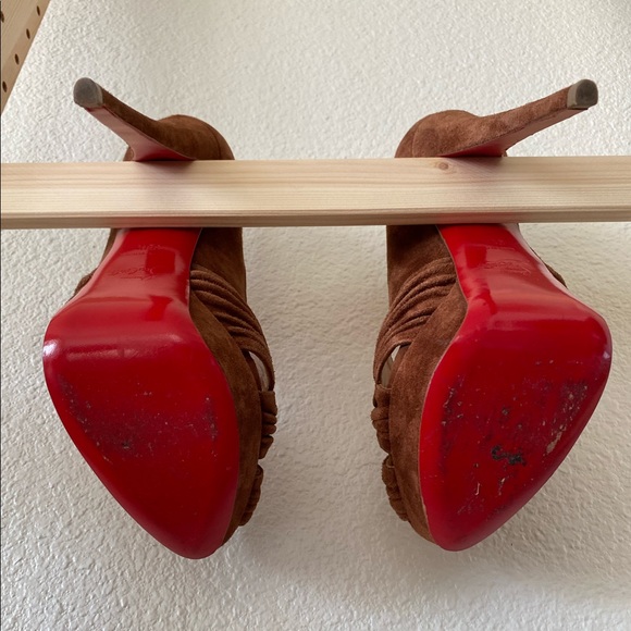 SOLD- Christian Louboutin Brown Aborina - Picture 4 of 8